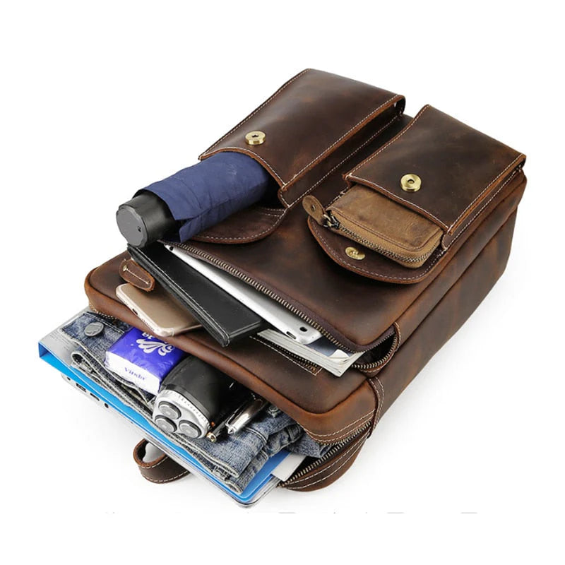 Legacy™ | Vintage Large Leather Backpack