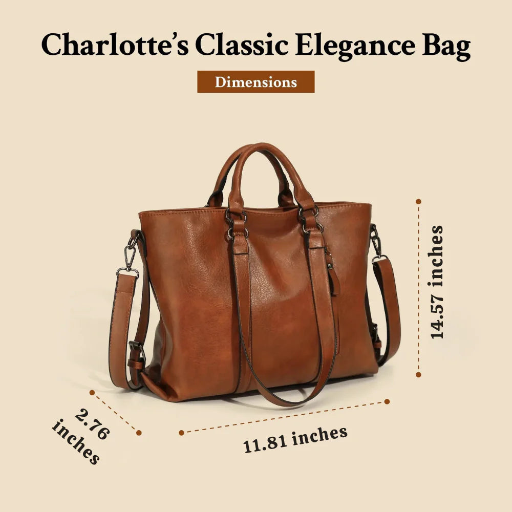 Charlotte™ | Timeless Vintage Tote Bag