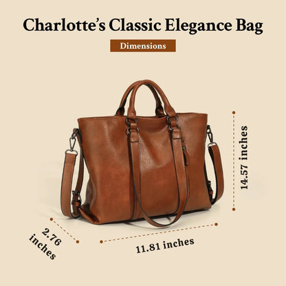 Charlotte™ | Timeless Vintage Tote Bag
