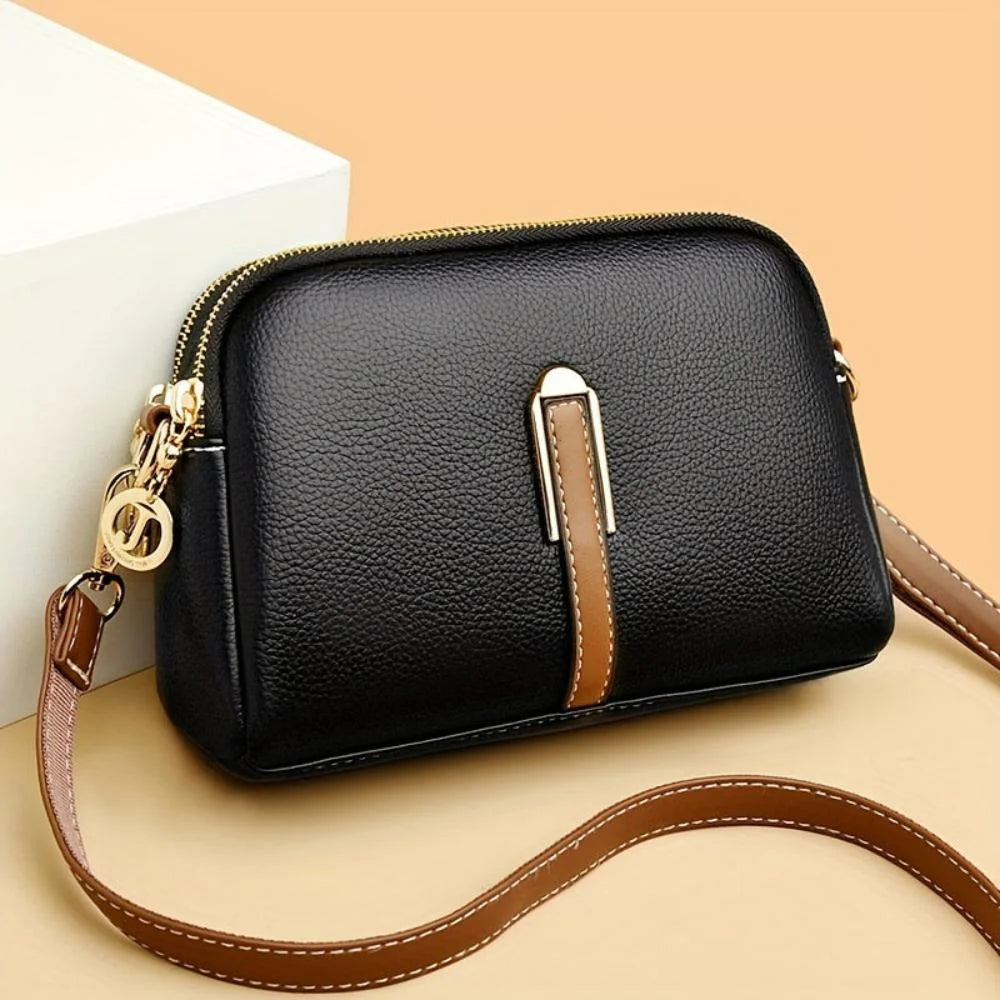 Mila™ | Litchi Crossbody Bag