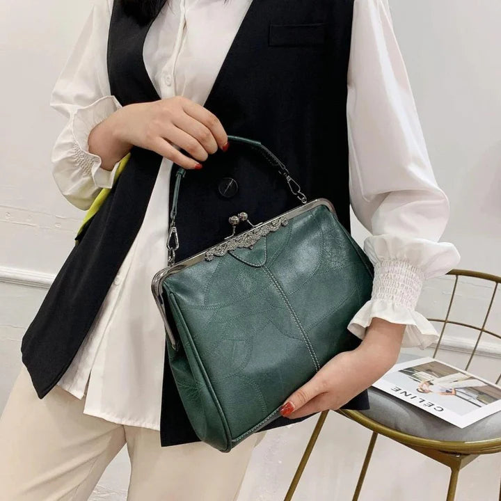 Sophia™ | Elegant Vintage Lock Handbag