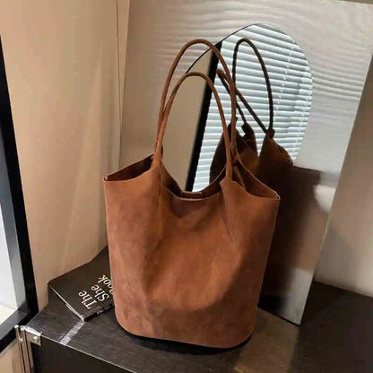 Serena™ | Elegant Suede Leather Tote Bag