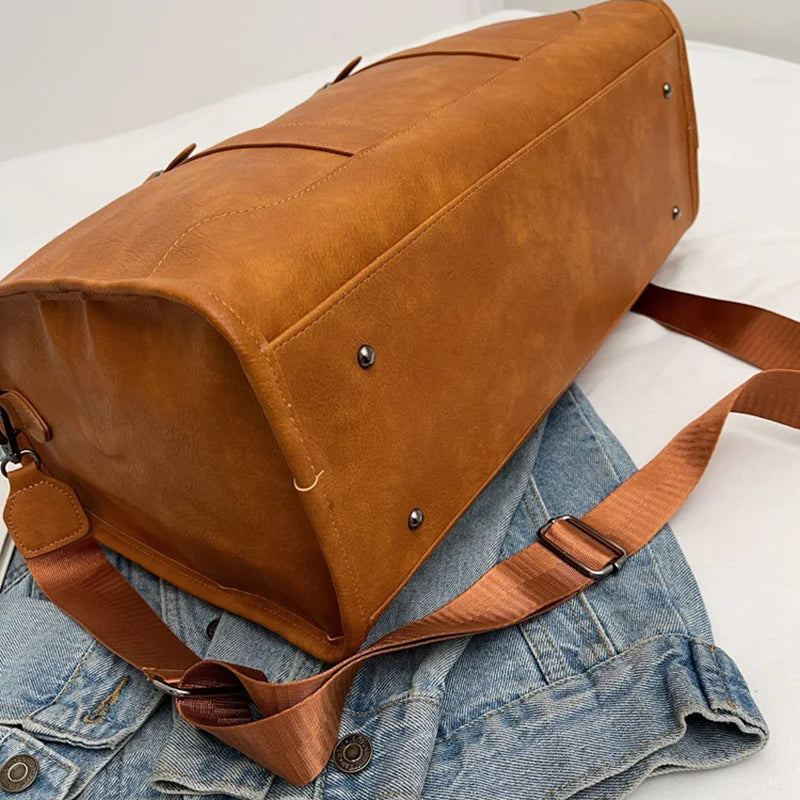 Tan™ | Classic Leather Weekend Bag
